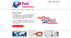 Desktop Screenshot of perutraducciones.com